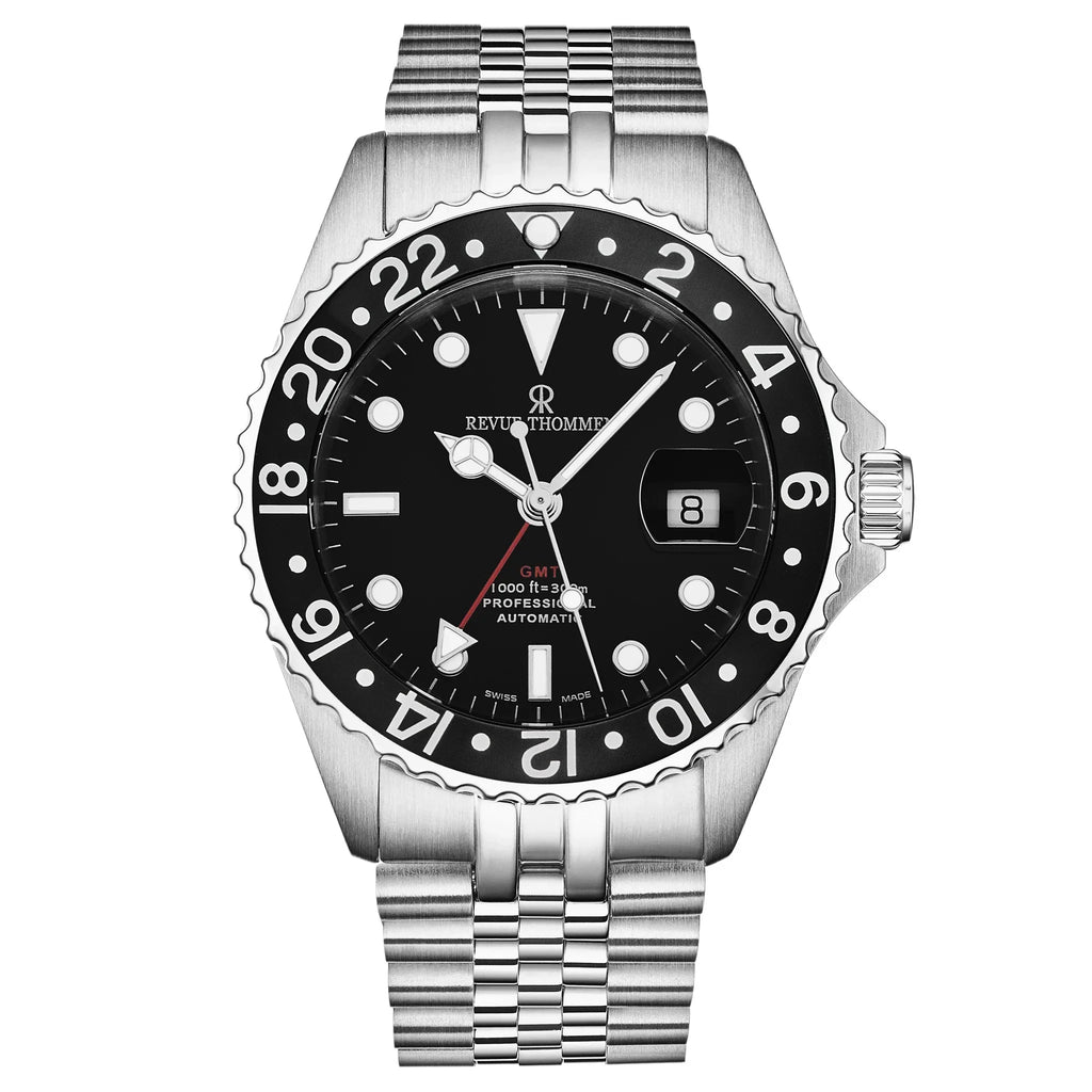 Revue Thommen Diver GMT Men’s Black Automatic Watch