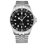 Revue Thommen 'Diver' Black Dial Steel 42mm Automatic Men's Watch