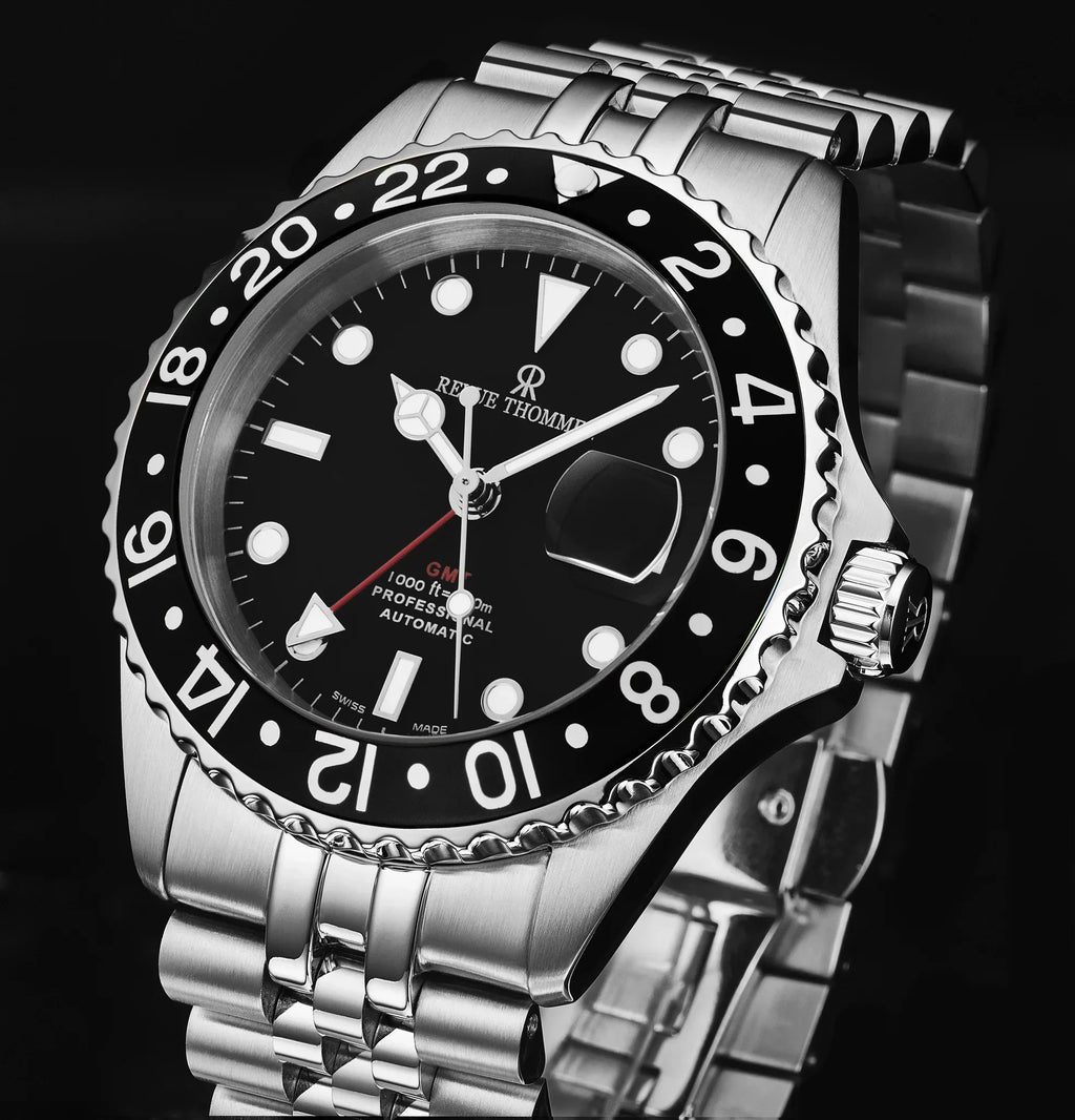 Revue Thommen Diver GMT Men’s Black Automatic Watch