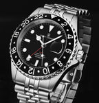 Revue Thommen 'Diver' Black Dial Steel 42mm Automatic Men's Watch