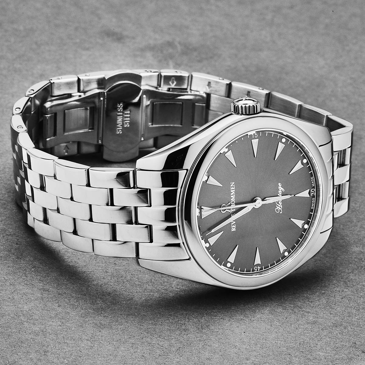 Revue Thommen Heritage Men’s 39mm Grey Automatic Watch