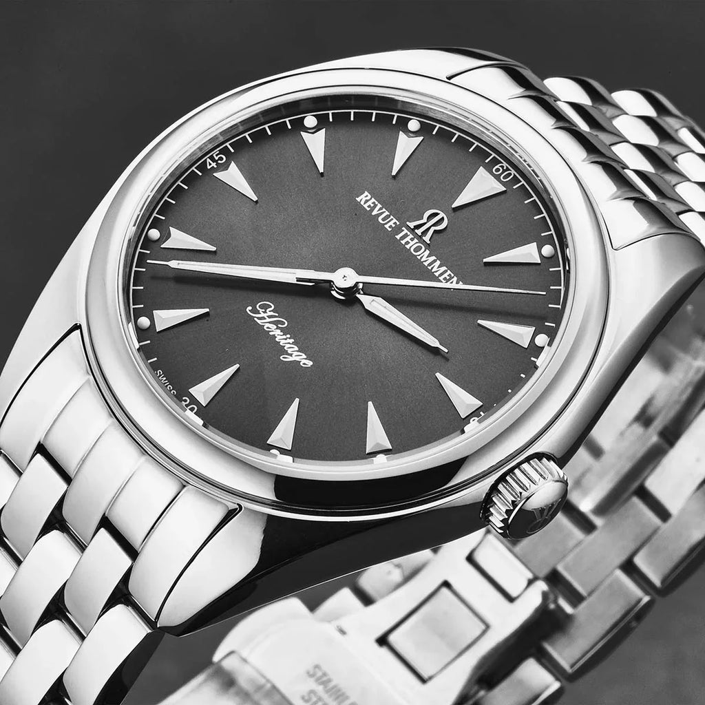 Revue Thommen Heritage Men’s 39mm Grey Automatic Watch