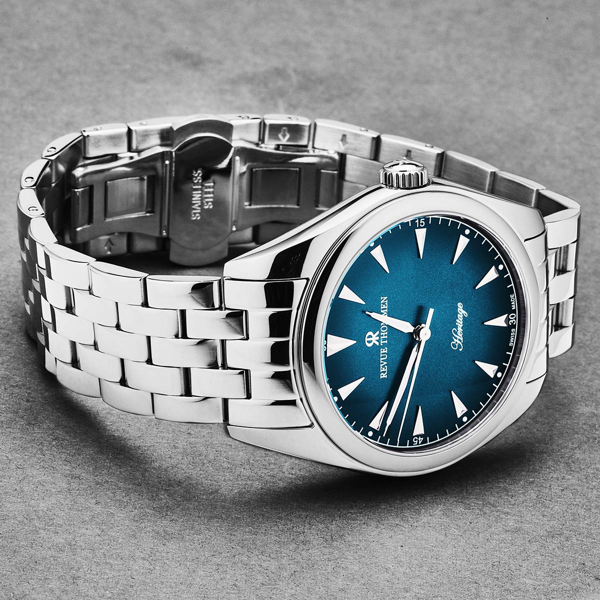 Revue Thommen Heritage Men’s Blue Stainless Steel Automatic Watch