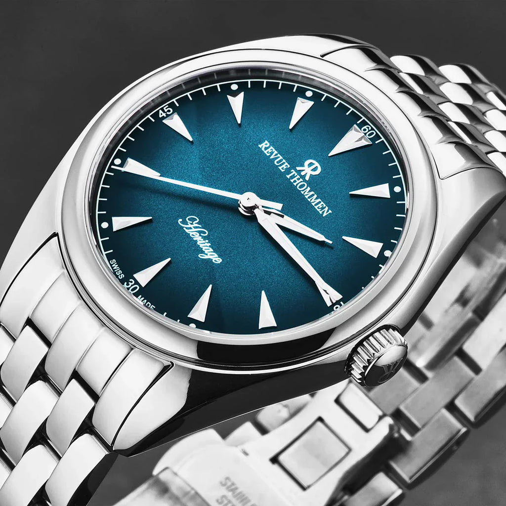 Revue Thommen Heritage Men’s Blue Stainless Steel Automatic Watch