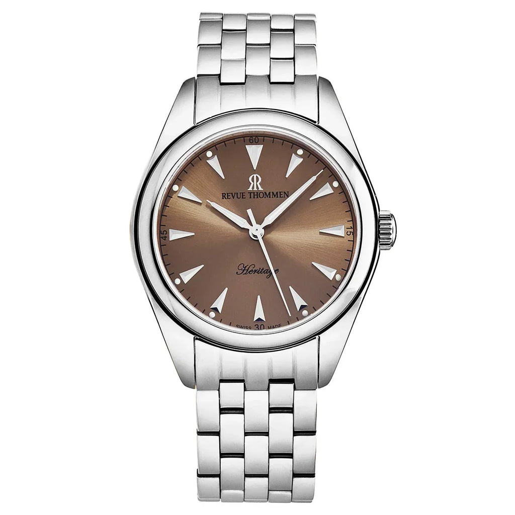 Revue Thommen Heritage Men’s Brown Stainless Steel Automatic Watch