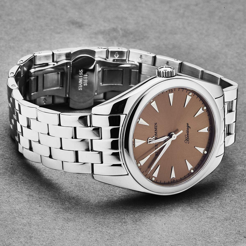 Revue Thommen Heritage Men’s Brown Stainless Steel Automatic Watch