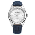 Revue Thommen Heritage Men’s Silver Blue Leather Strap Automatic Watch