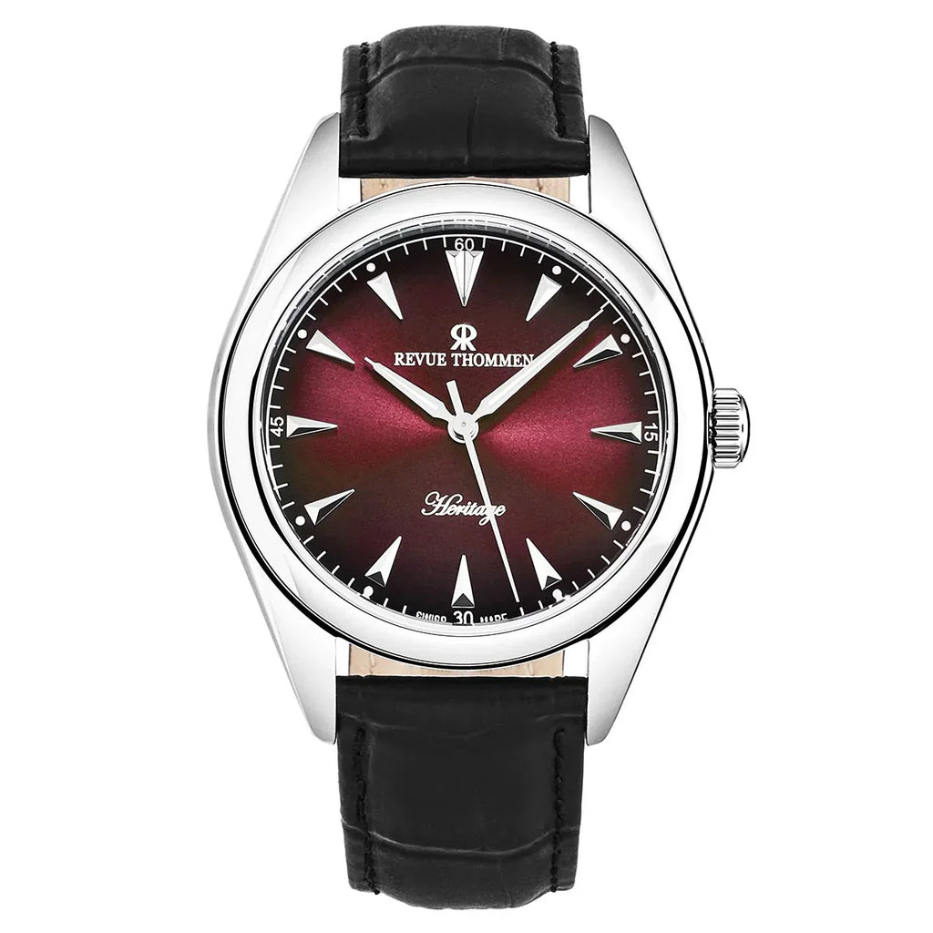 Revue Thommen Heritage Men's 35mm Red Automatic Watch
