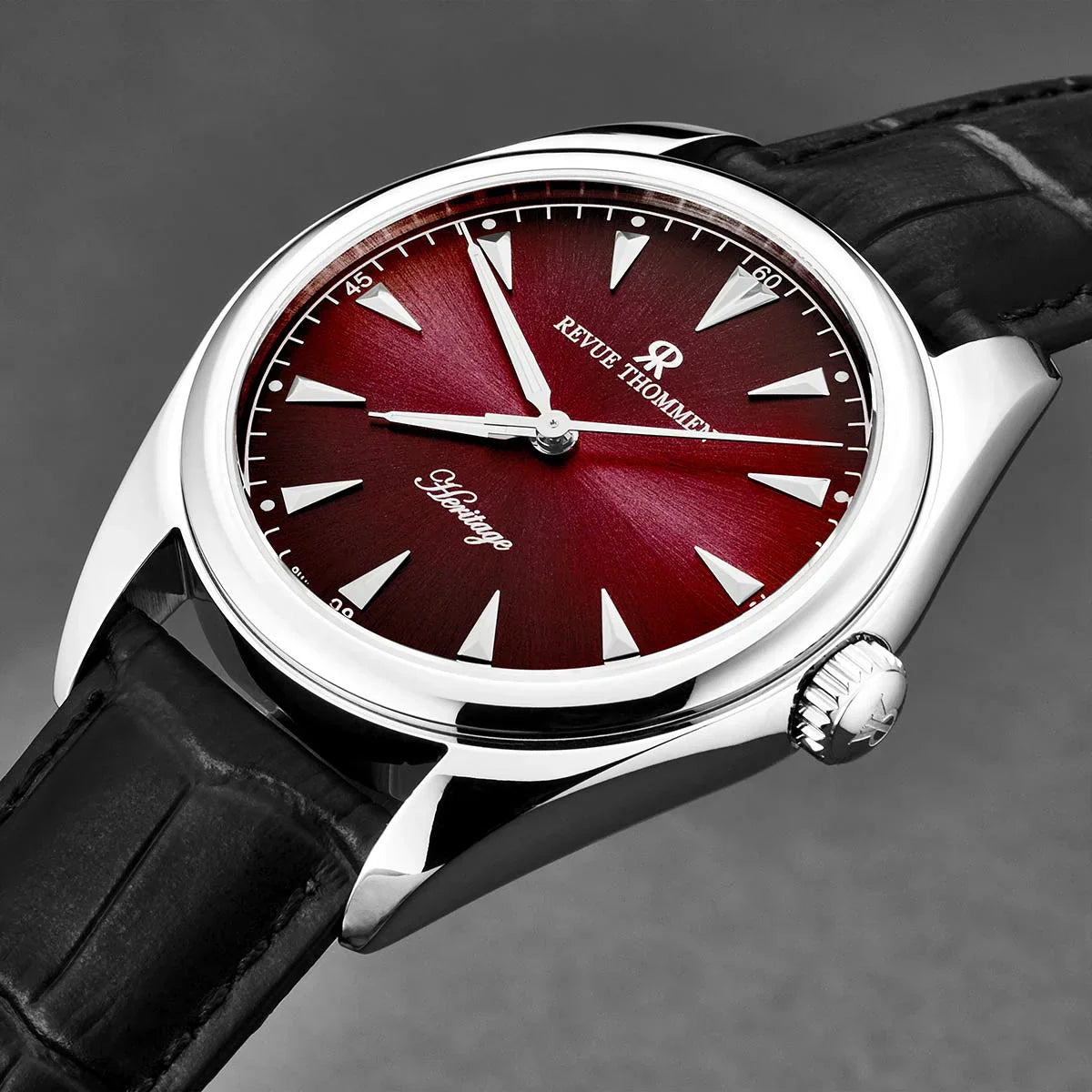 Revue Thommen Heritage Men's 35mm Red Automatic Watch
