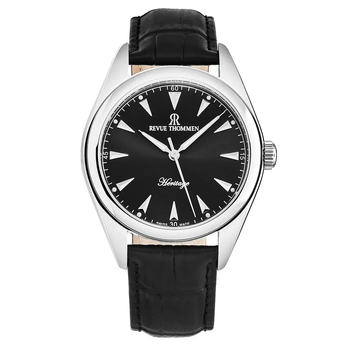 Revue Thommen Black Dial 42mm Automatic Men's Watch