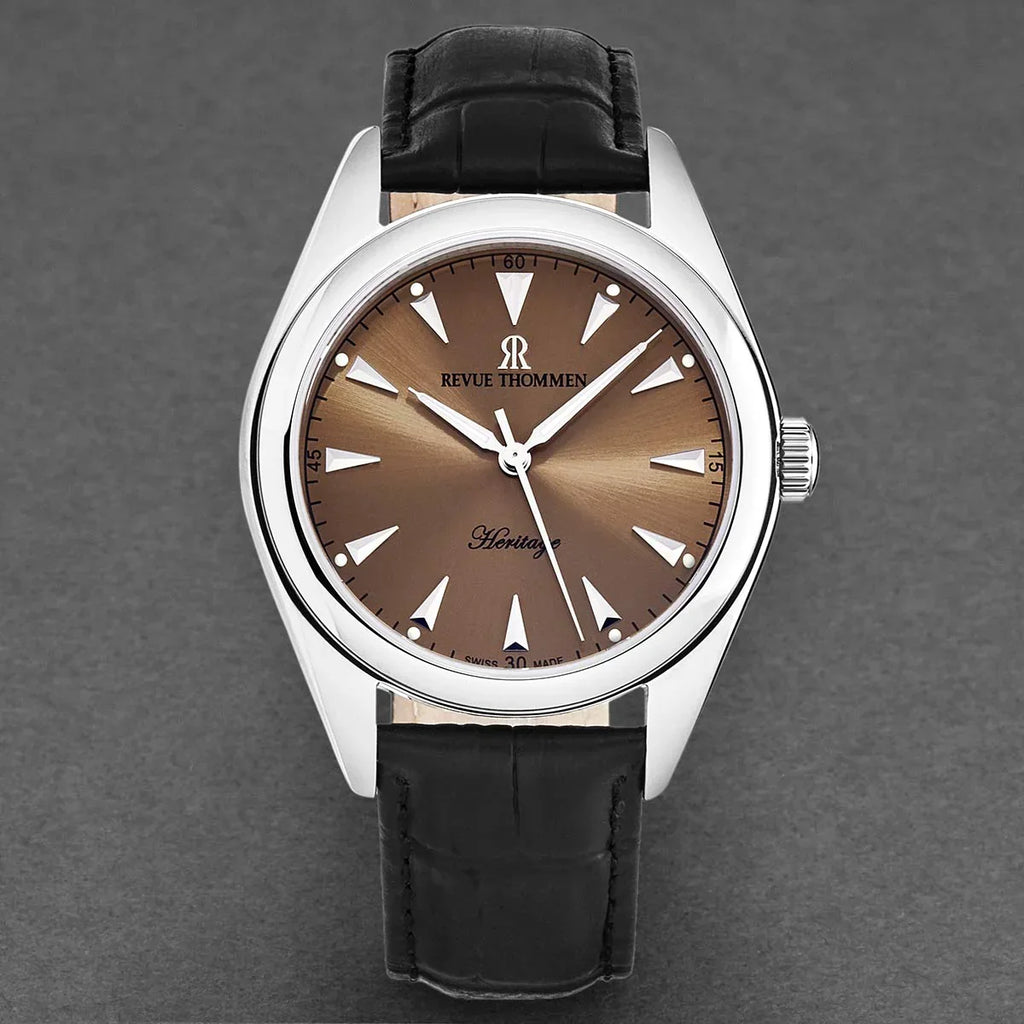Revue Thommen Men's Heritage Brown Automatic Watch