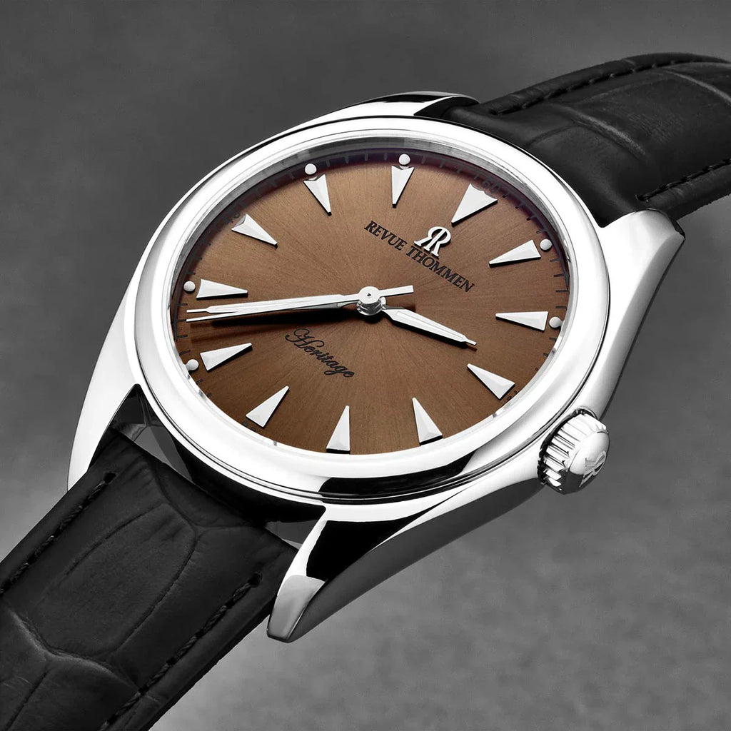 Revue Thommen Men's Heritage Brown Automatic Watch