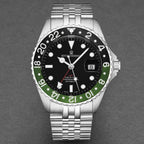 Revue Thommen Diver GMT Men’s Black Green Automatic Watch