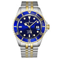 Revue Thommen Men's Diver Blue Two-Tone Stainless Steel Automatic Watch