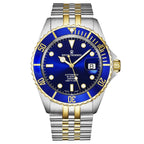 Revue Thommen Men's Diver Blue Two-Tone Stainless Steel Automatic Watch