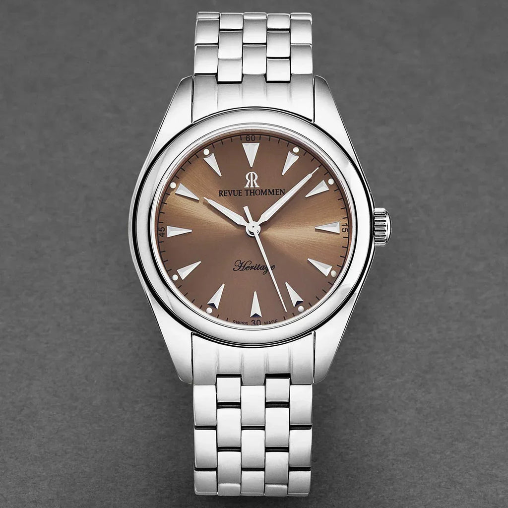 Revue Thommen Heritage Men’s Brown Stainless Steel Automatic Watch