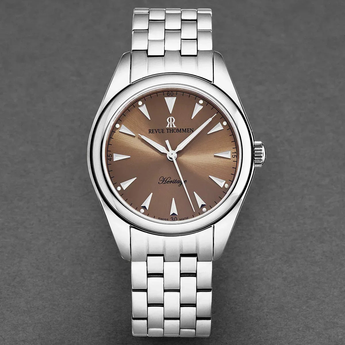 Revue Thommen Heritage Men’s Brown Stainless Steel Automatic Watch