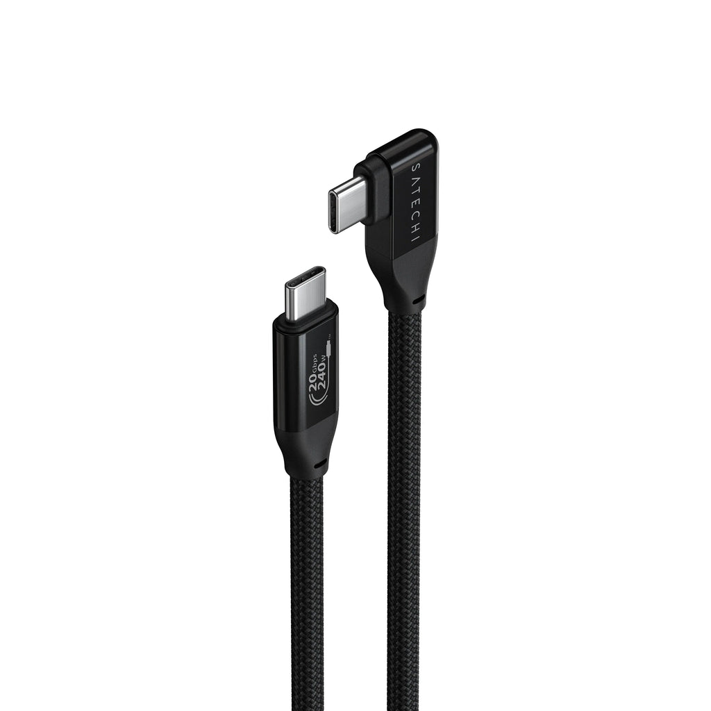 USB-C-auf-USB-C-Daten- und Ladekabel mit 90-Grad-Winkel (1m)