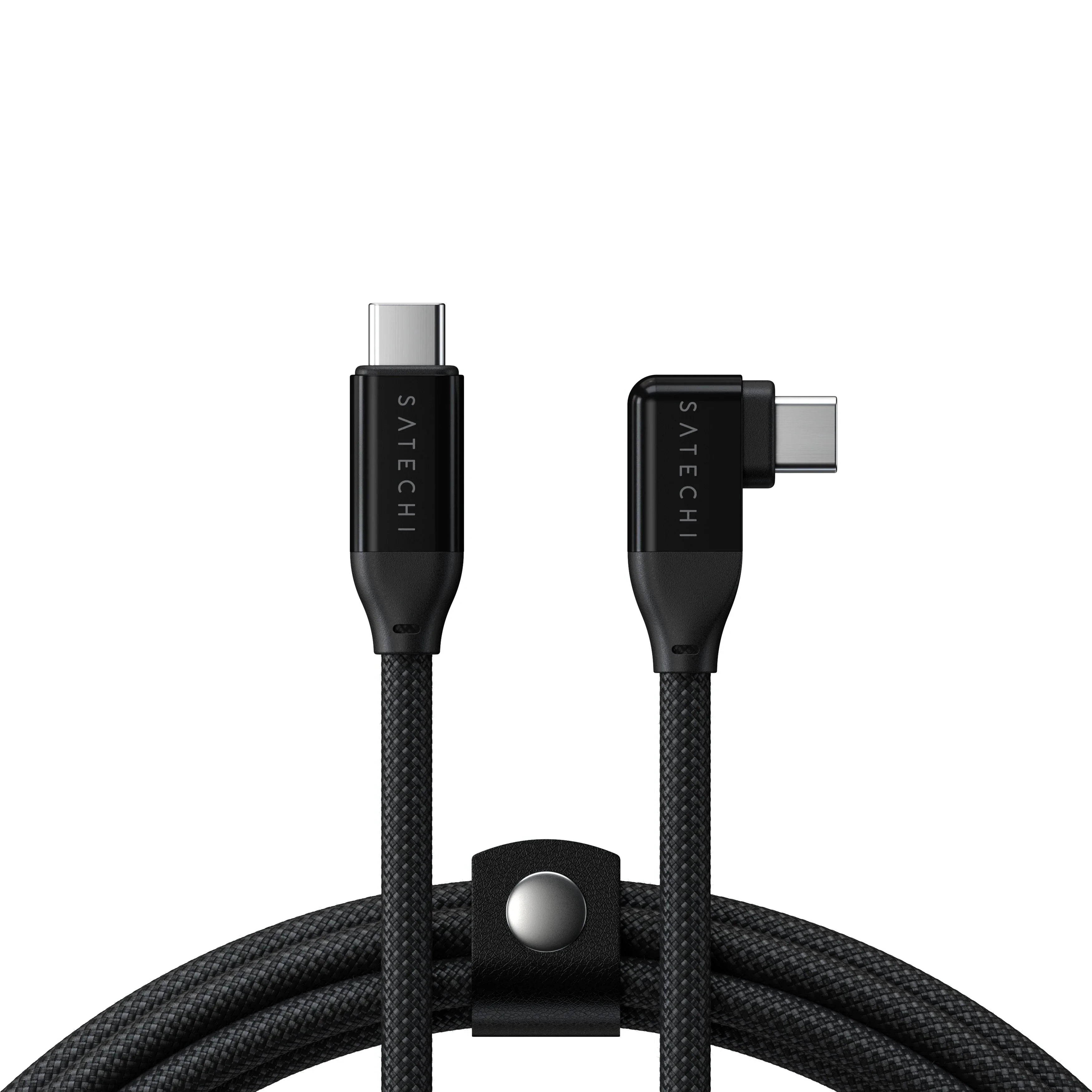 USB-C-auf-USB-C-Daten- und Ladekabel mit 90-Grad-Winkel (1m)