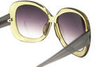 Rue De Mail Sunglasses Oversized Green Brown