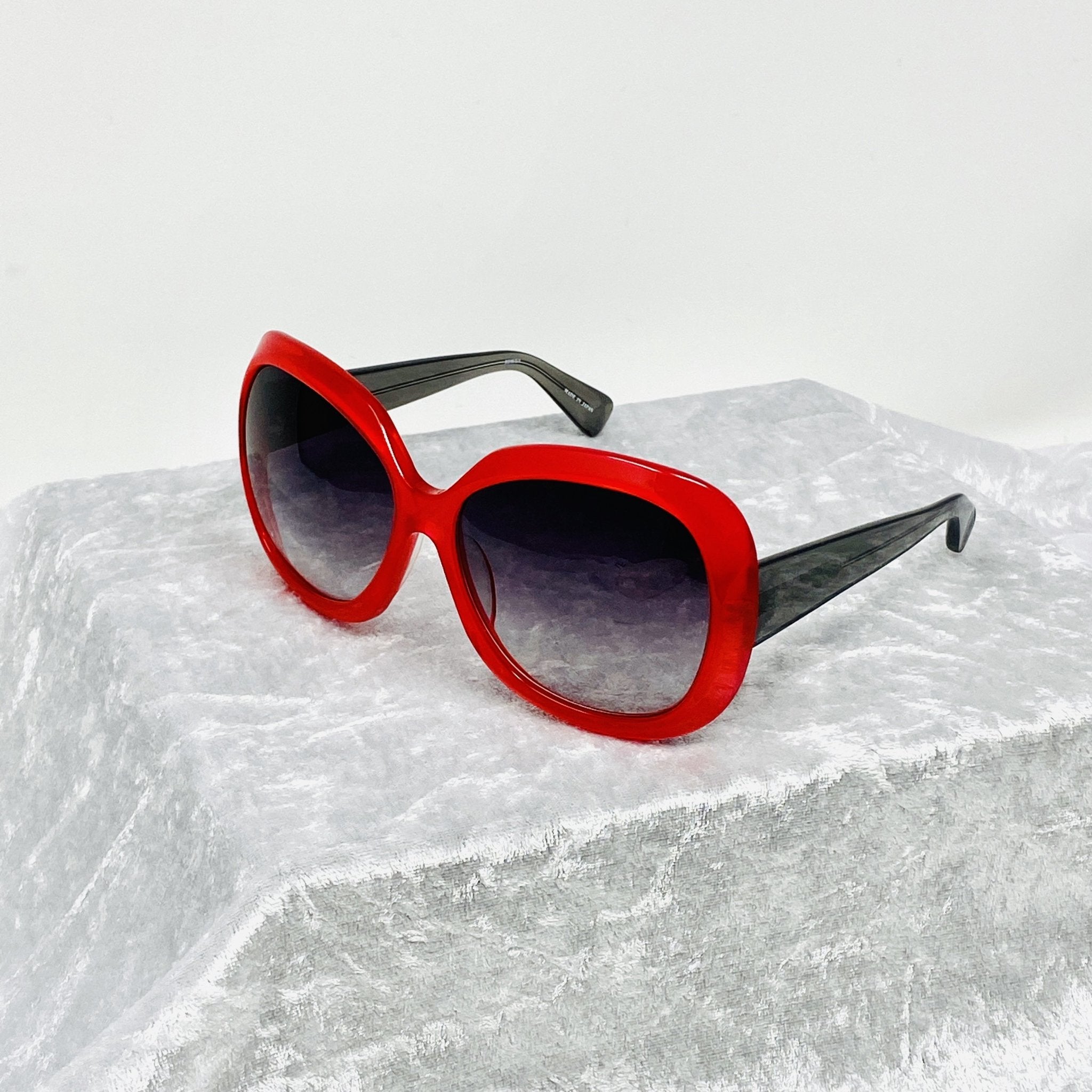 Rue De Mail Sunglasses Oversized Red and Grey
