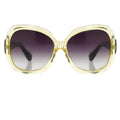 Rue De Mail Sunglasses Oversized Yellow and Grey