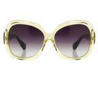 Rue De Mail Sunglasses Oversized Yellow and Grey