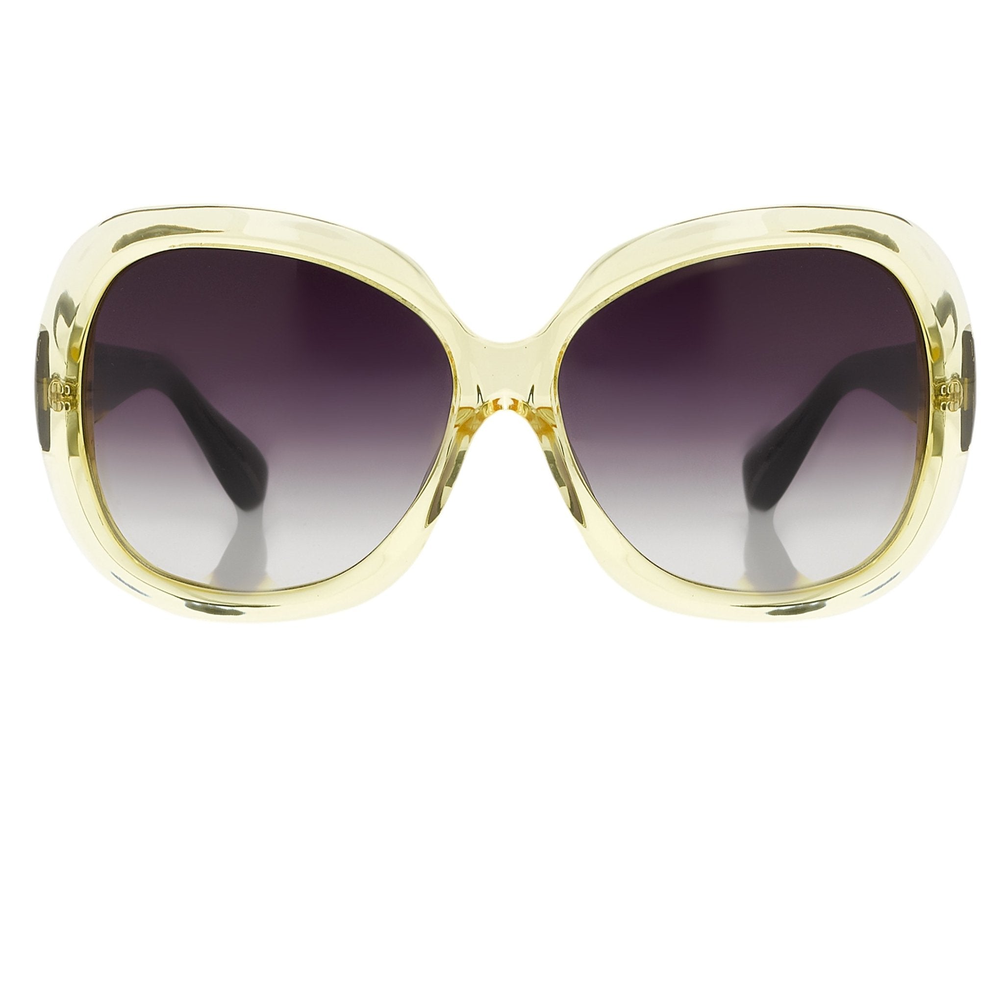 Rue De Mail Sunglasses Oversized Yellow and Grey