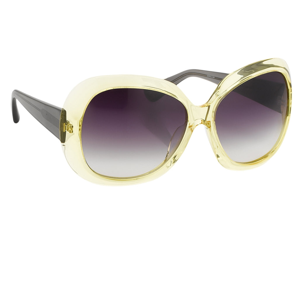 Rue De Mail Sunglasses Oversized Yellow and Grey
