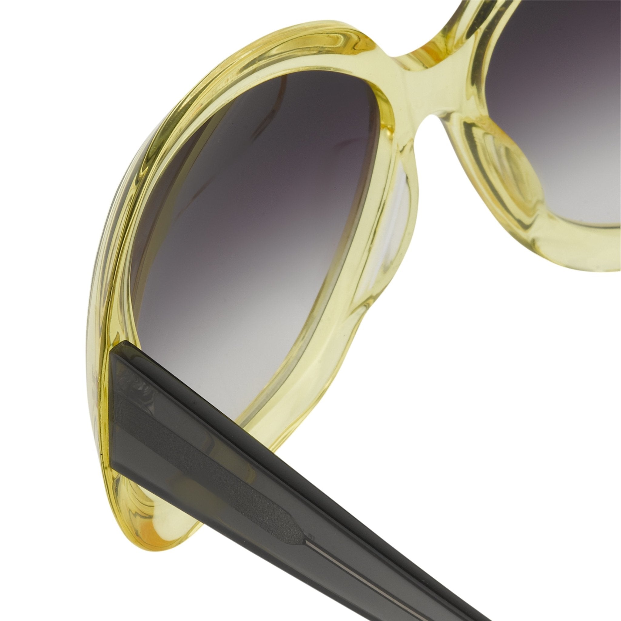 Rue De Mail Sunglasses Oversized Yellow and Grey