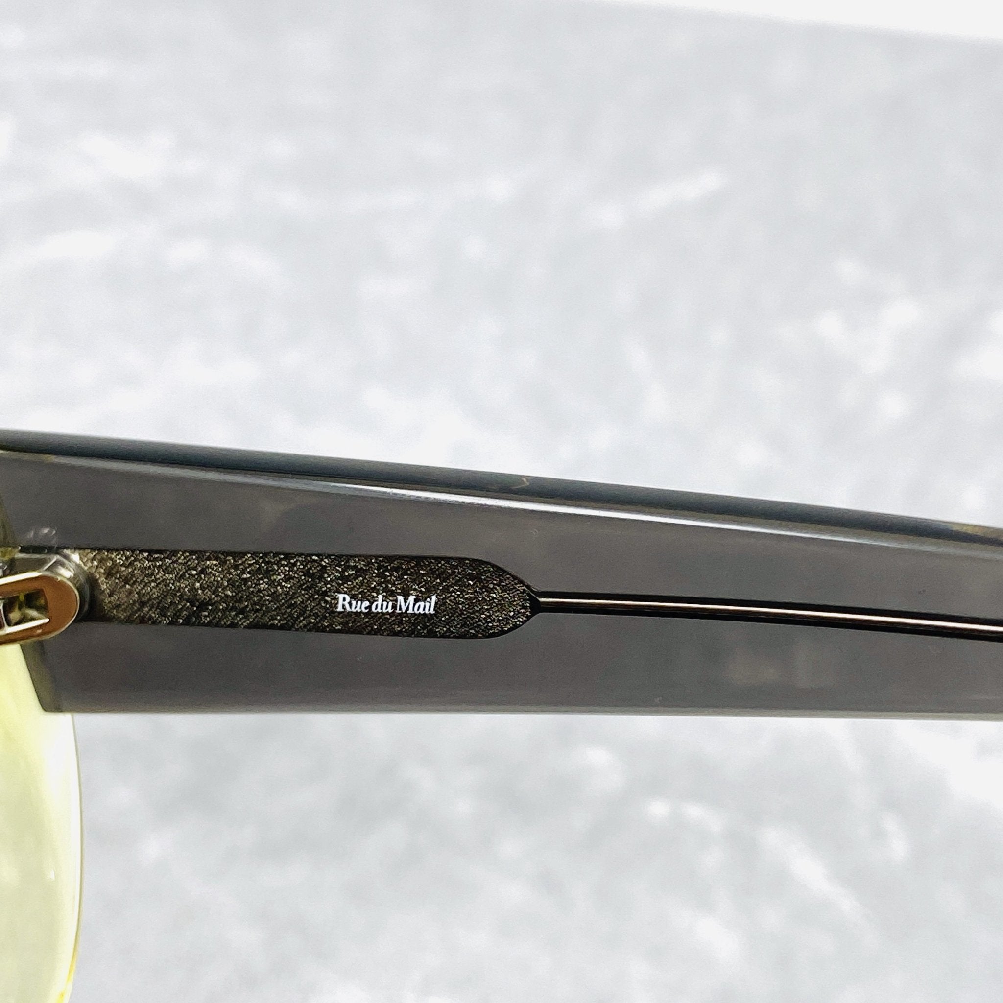 Rue De Mail Sunglasses Oversized Yellow and Grey