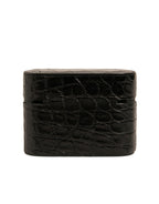 Dolce & Gabbana Leather Metal Logo Plaque Holder Airpods Case