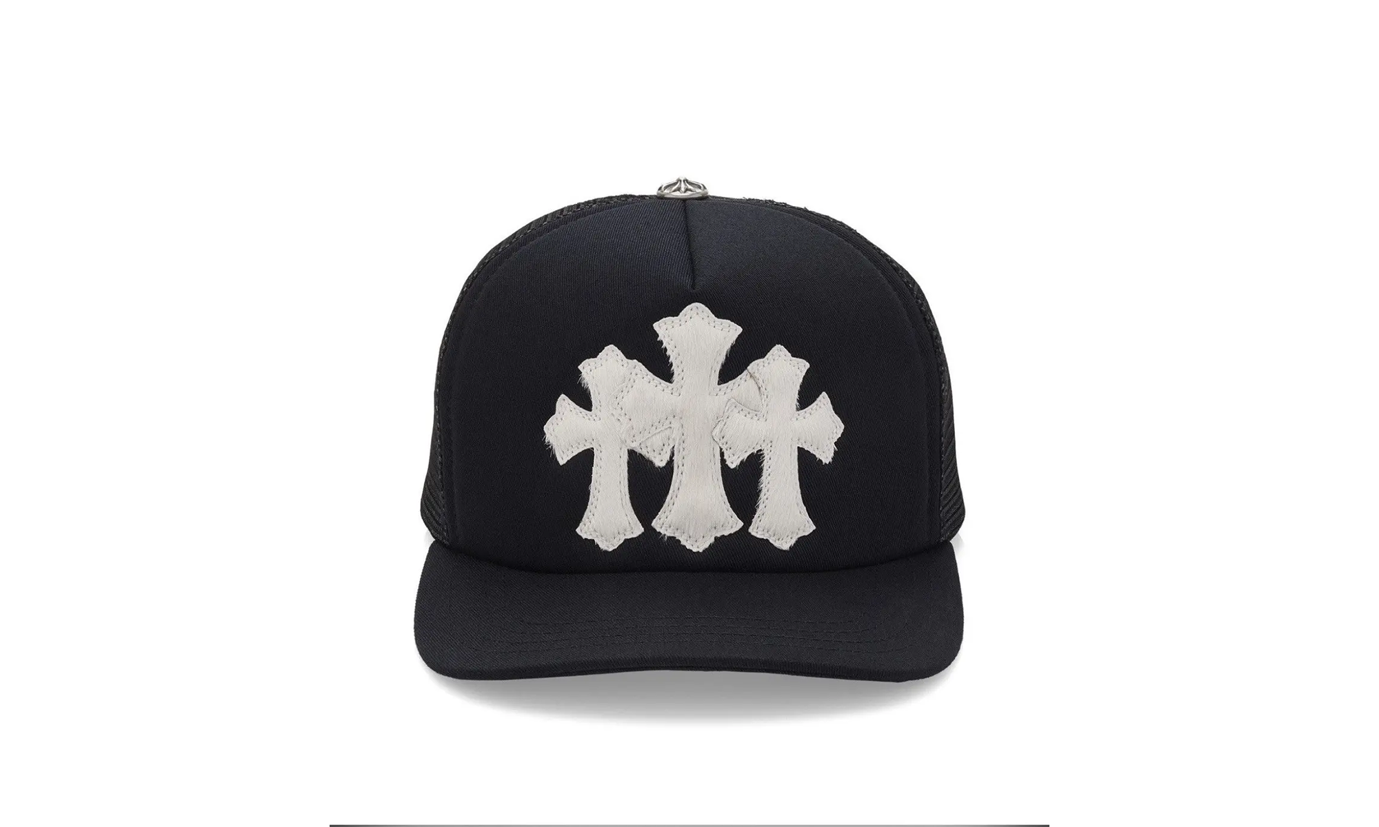 Triple Cross Cemetery Hat "Black - Calfskin/Mohair" CHRM0635