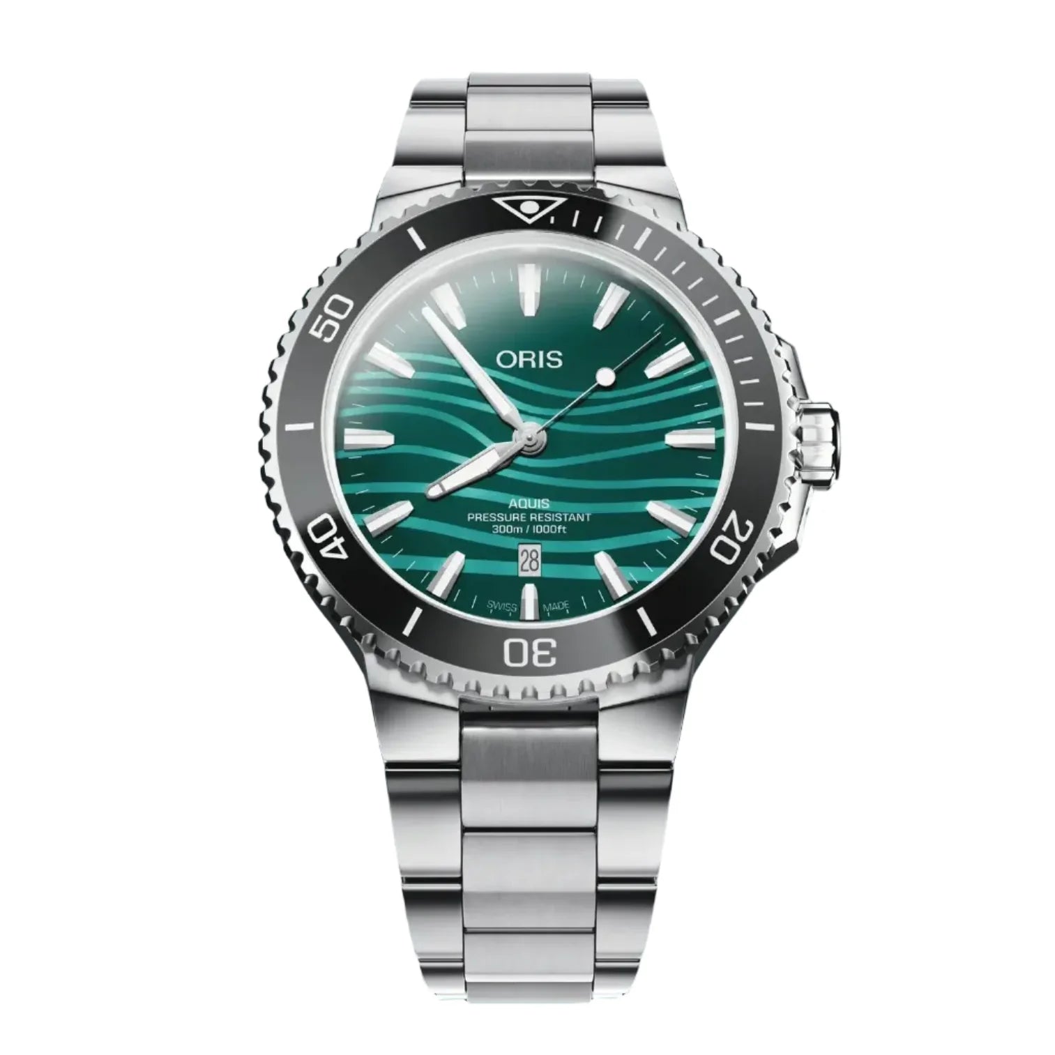 Aquis Date Yangtze Jiangtun Limited Edition | 43mm, Stainless Steel, Green Dial