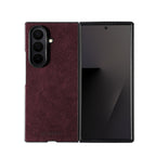 Samsung Galaxy Z Fold 7 - Alcantara Case - Wine Red