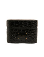 Dolce & Gabbana Leather Metal Logo Plaque Holder Airpods Case