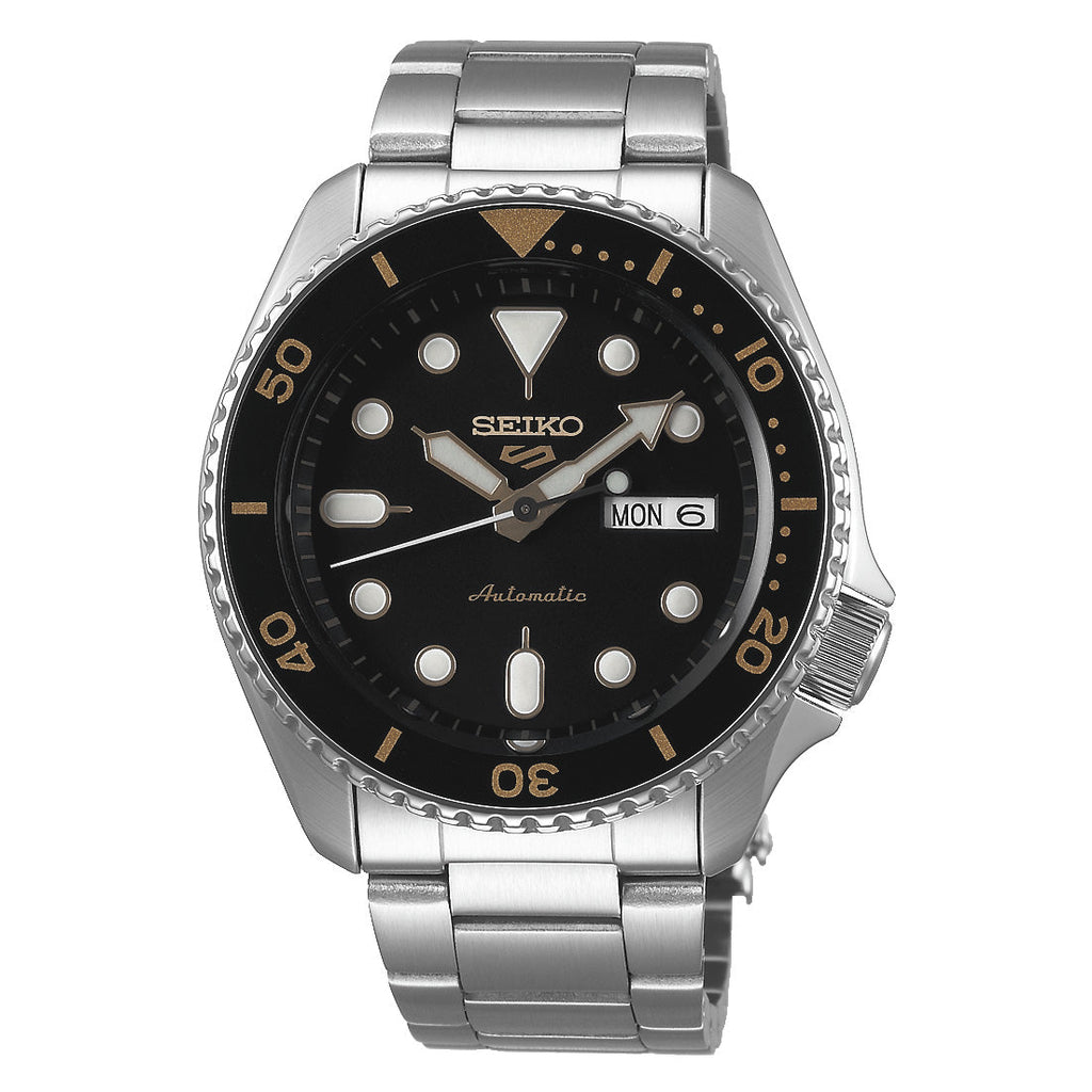Seiko Men's Watch 5 Sports Black Automatic