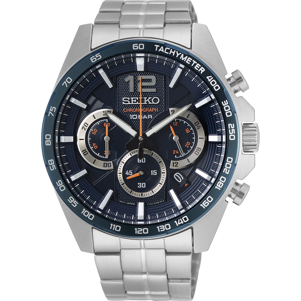 Seiko Conceptual Chronograph Men's Blue Watch
