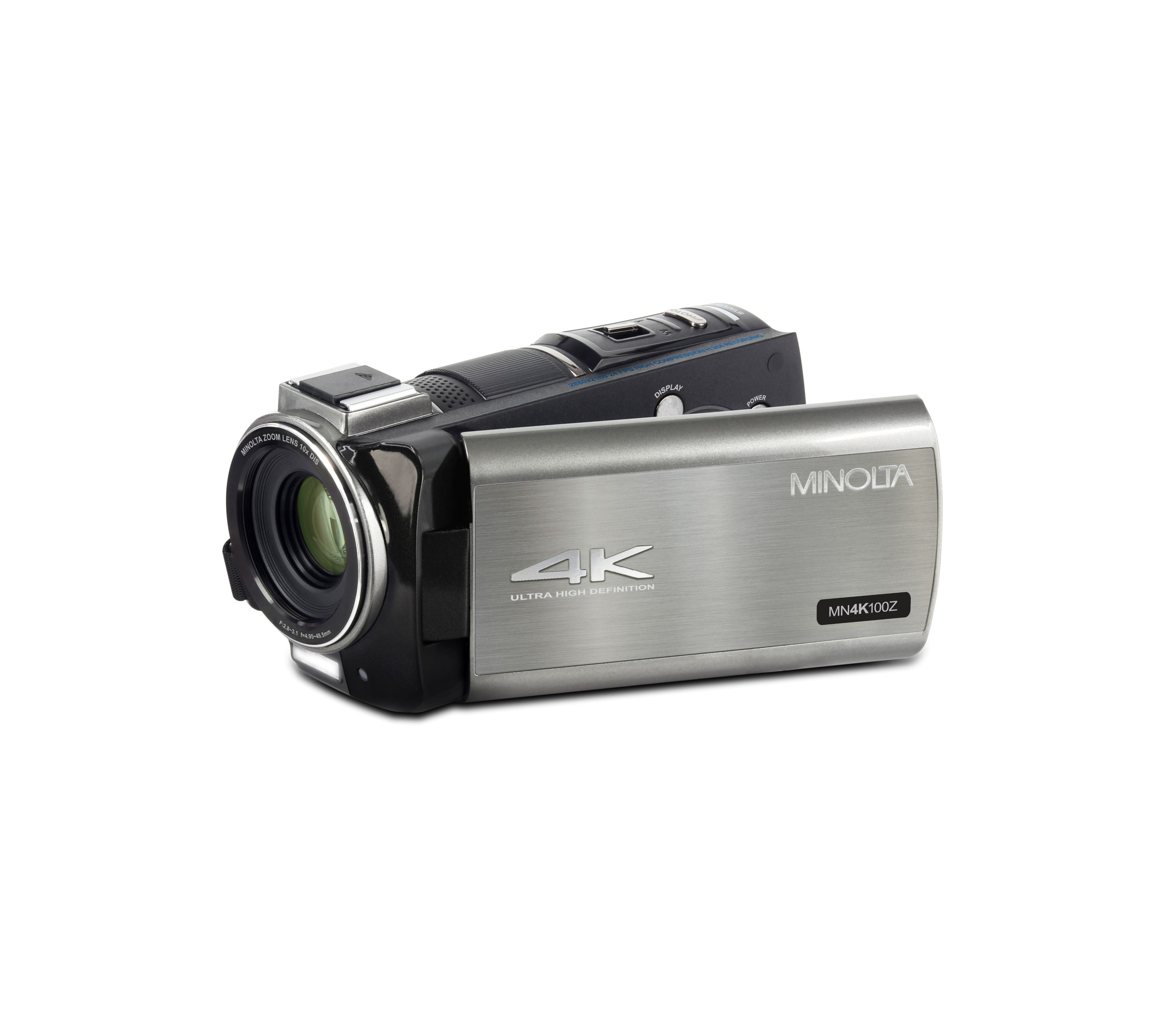 MINOLTA MN4K100Z 4K Ultra HD / 28 MP Camcorder w/10x Optical Zoom