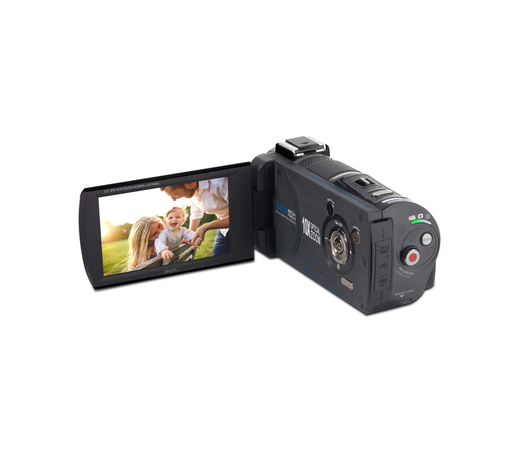 MINOLTA MN4K100Z 4K Ultra HD / 28 MP Camcorder w/10x Optical Zoom
