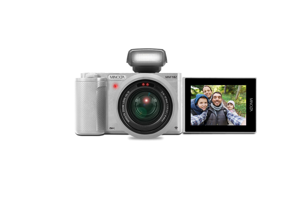 MINOLTA MNF10Z 72 MP / 5K Ultra HD Camera w/10x Optical Zoom Kit