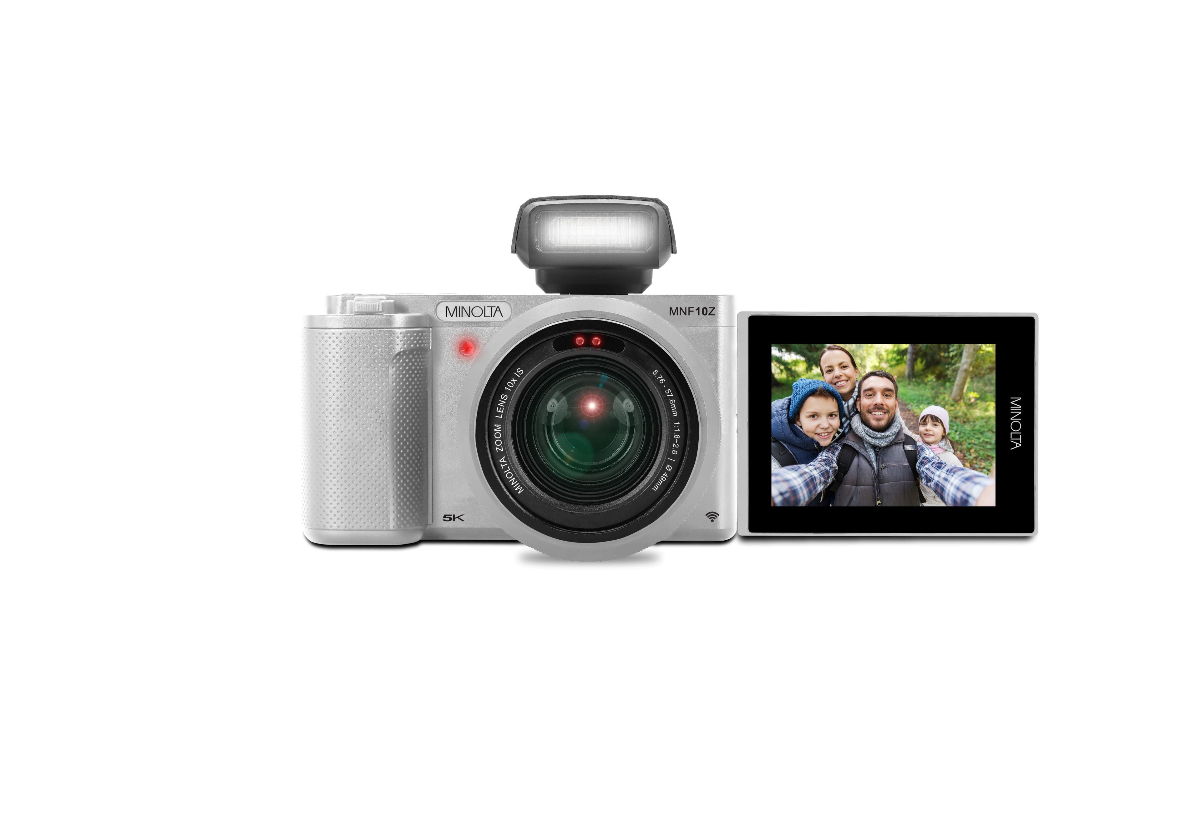 MINOLTA MNF10Z 72 MP / 5K Ultra HD Camera w/10x Optical Zoom Kit