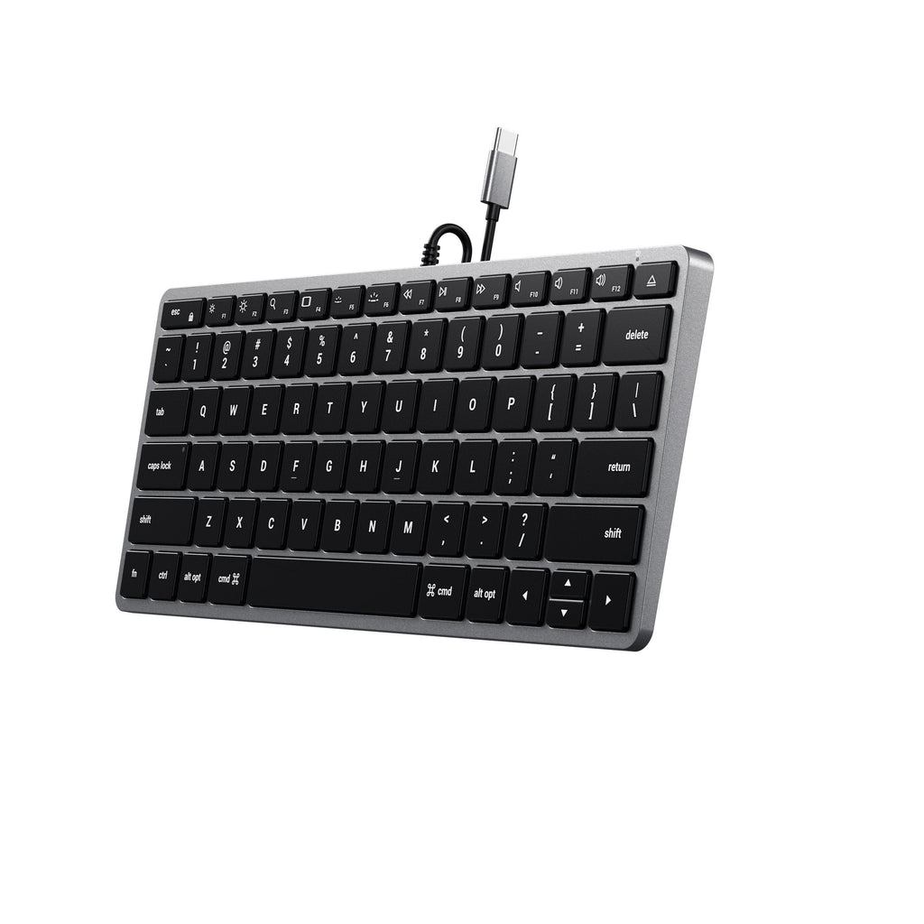 Schlanke, kabelgebundene W1-Tastatur mit Hintergrundbeleuchtung