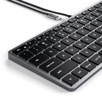 Schlanke, kabelgebundene W1-Tastatur mit Hintergrundbeleuchtung