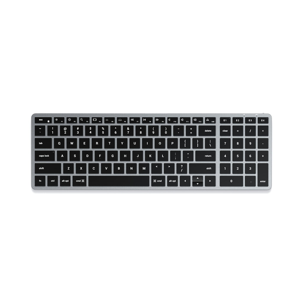 Slim X2 Bluetooth Tastatur mit Hintergrundbeleuchtung