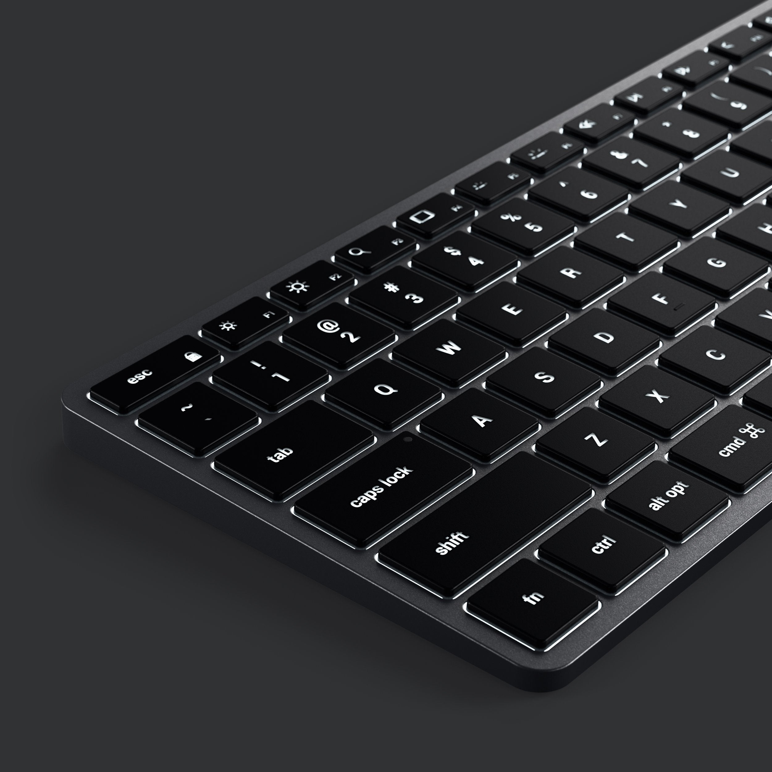 Slim X2 Bluetooth Tastatur mit Hintergrundbeleuchtung