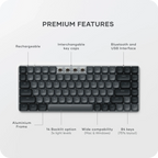 SM1 Slim Mechanical Backlit Bluetooth Keyboard