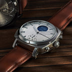 Pininfarina Senso Hybrid Men's Moonlight Silver Smartwatch
