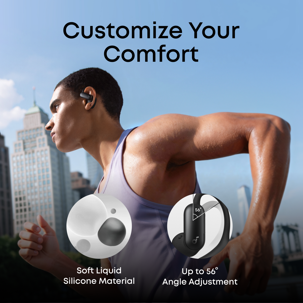 AeroFit 2 Pro Dual-Form Earbuds with Open-Ear and Active Noise Cancellation Form