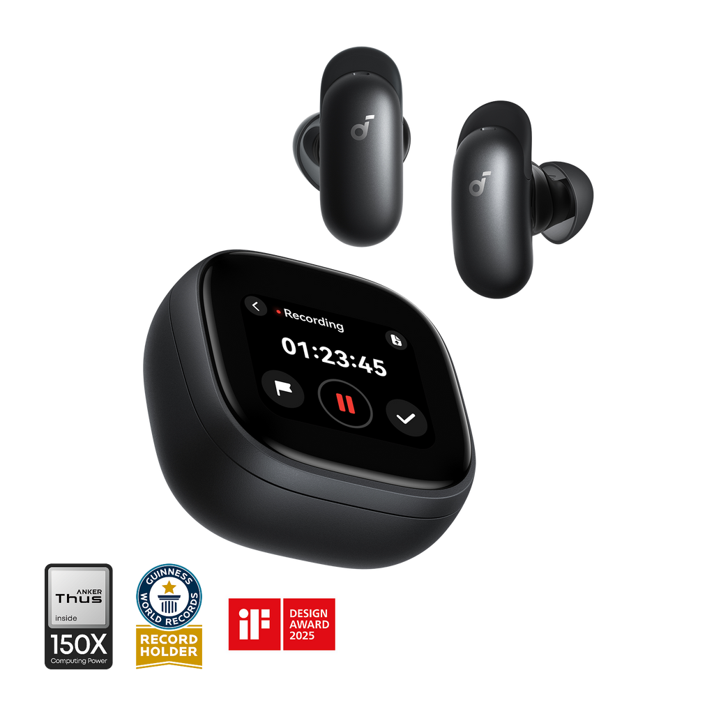 Liberty 5 Pro Max AI Recording Earbuds with Smart Case